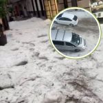 Munți de gheață pe străzile din Spania după o furtună devastatoare. Fenomenul Dana lovește din nou cu forță
